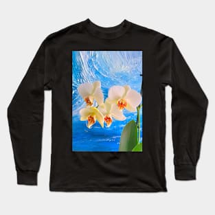 orchids and the ocean Long Sleeve T-Shirt